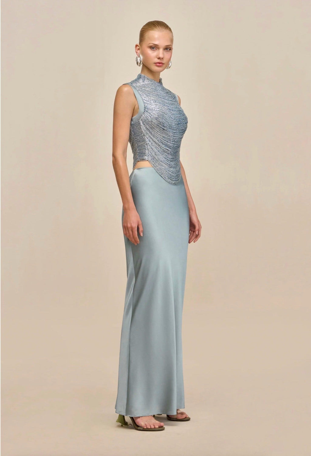 Seace İşlemeli Premium Maxi Elbise