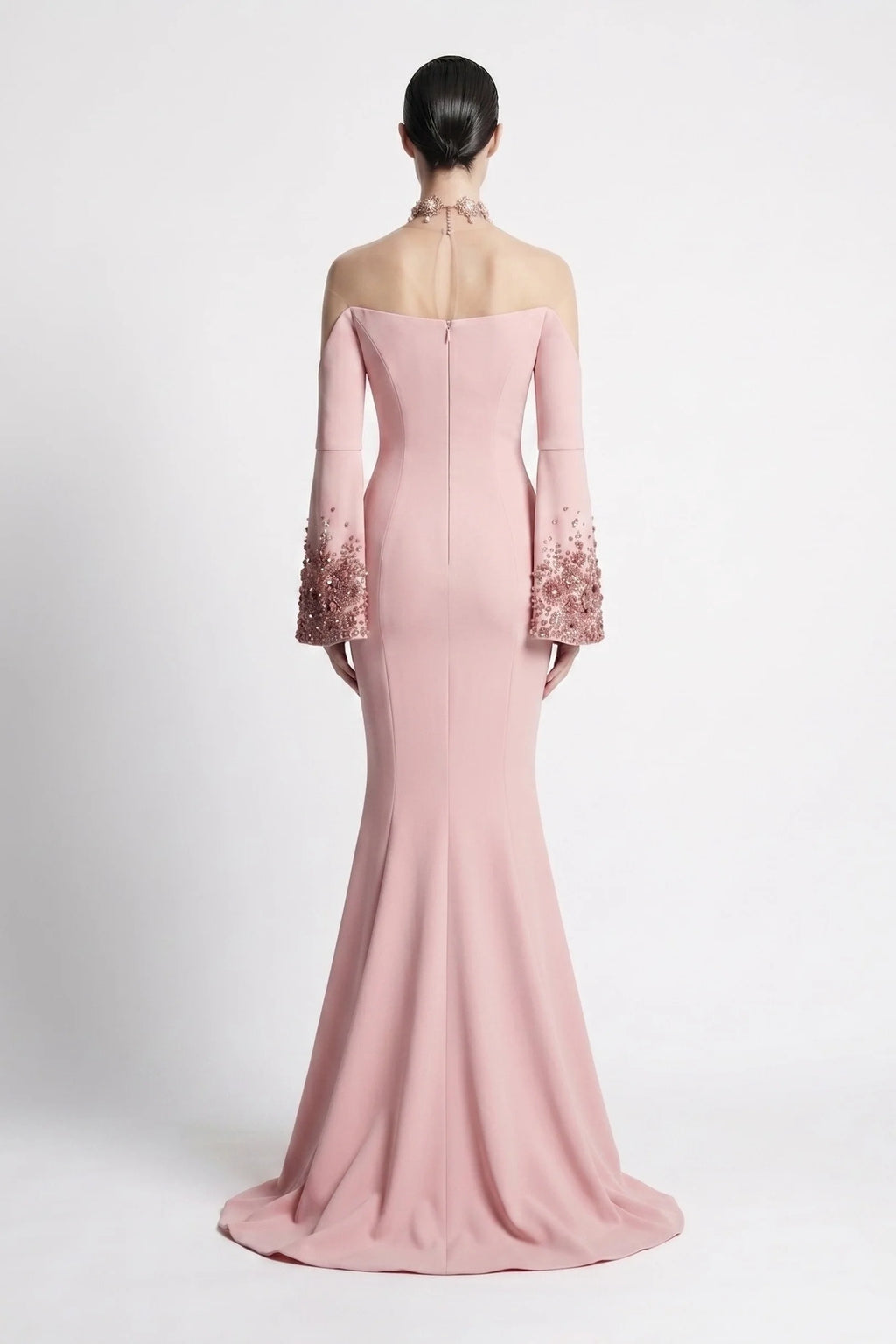 Fauad İşlemeli Premium Maxi Elbise