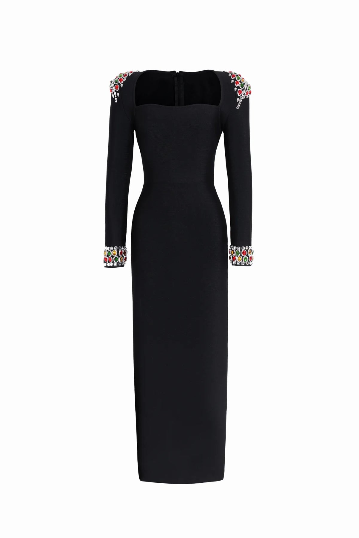 Niaca Rhinestones Bandaj Premium Midi Elbise